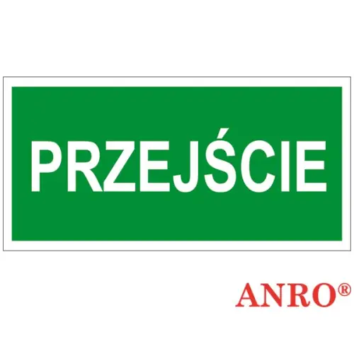 Znak ewakuacyjny "Przejście" ZZ-2ER Anro