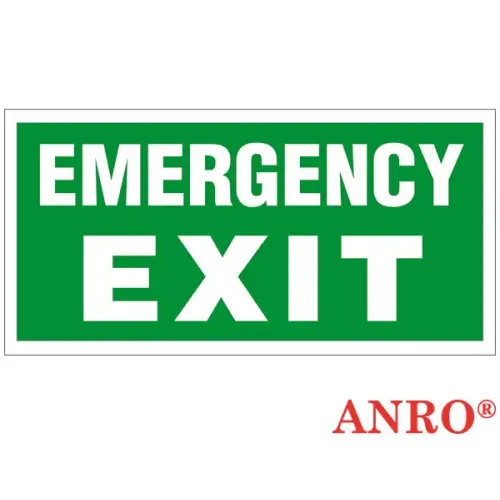 Znak ewakuacyjny "Emergency exit" ZZ-30E Anro