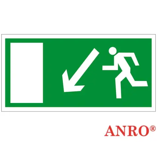 Znak ewakuacyjny "Kierunek do wyjścia drogi ewakuacyjnej" ZZ-47E Anro