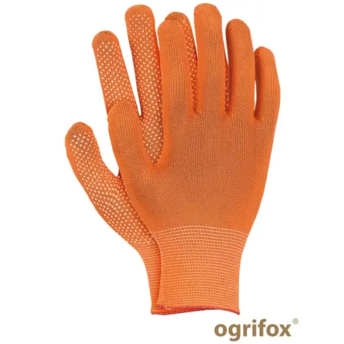 Rękawice ochronne z poliestru z jednostronnym nakropieniem OX-DOTUA OGRIFOX