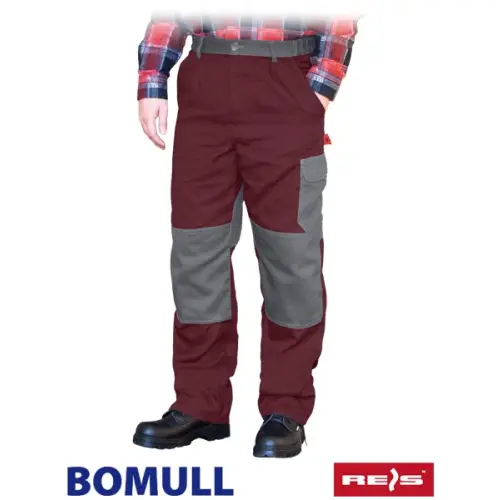 Spodnie robocze w kolorze szaro grafitowym  do Pasa BOMULL