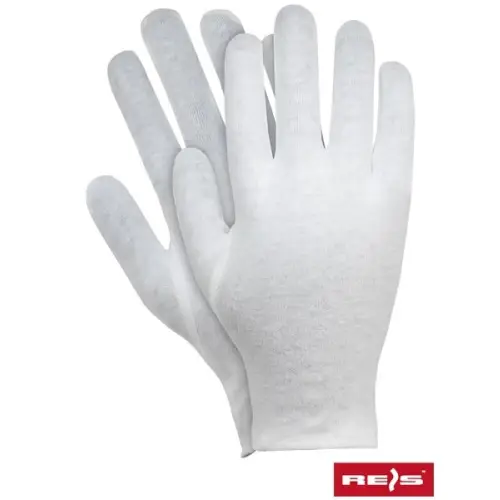 Rękawice ochronne wykonane z bawełny RWKB REIS