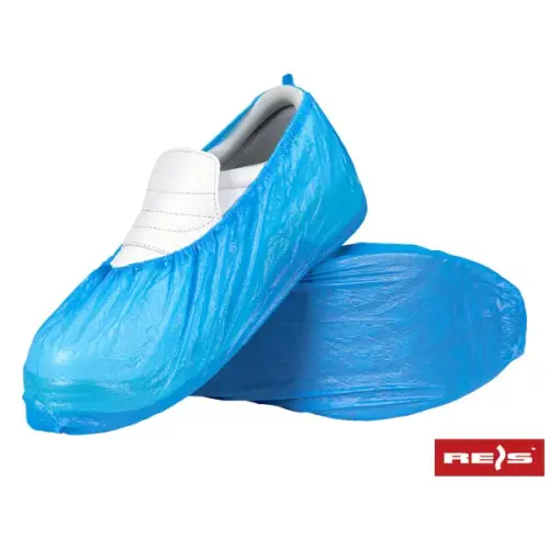 Buty z folii polietylenowej niebieskie 36x15cm opakowanie=100sztuk  BFOL-CPE