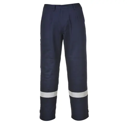 Spodnie robocze trudnopalne z kieszeniami na nakolanniki marki Portwest FR26