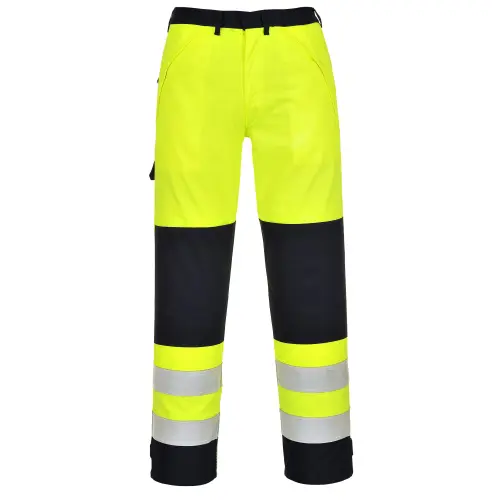 Spodnie robocze ostrzegawcze trudnopalne marki Portwest FR62