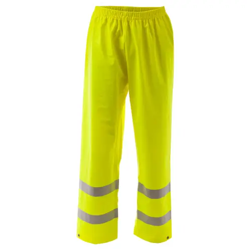 Spodnie robocze do pasa ostrzegawcze, trudnopalne, wodoodporne marki Portwest FR43
