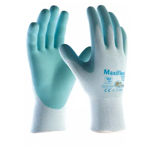 Rękawice robocze powlekane odpowiednie dla wrażliwej skóry marki ATG 34-824