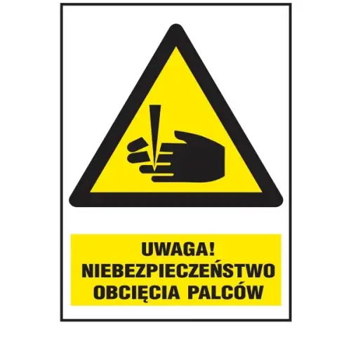 Uwaga! Niebezpieczeństwo obcięcia palców Z-30O1 220x300
