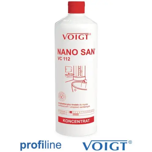 Środek antybakteryjny, antystatyczny NANO SAN VC 112 do bieżącego mycia pomieszczeń i urządzeń sanitarnych 1litr V-NANO-SAN VOIGT