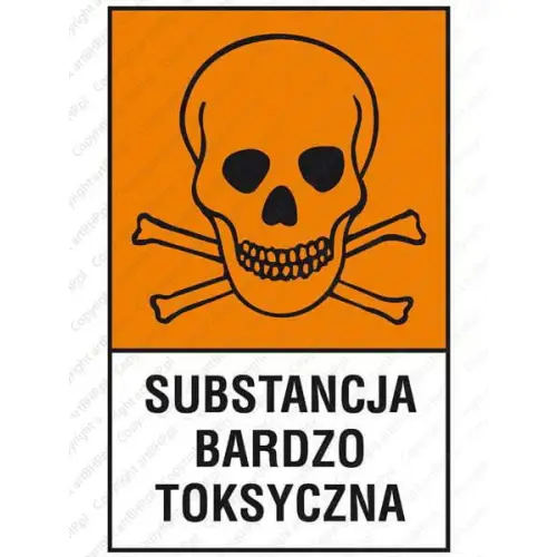 Znak BHP Substancja bardzo toksyczna Z-121CH