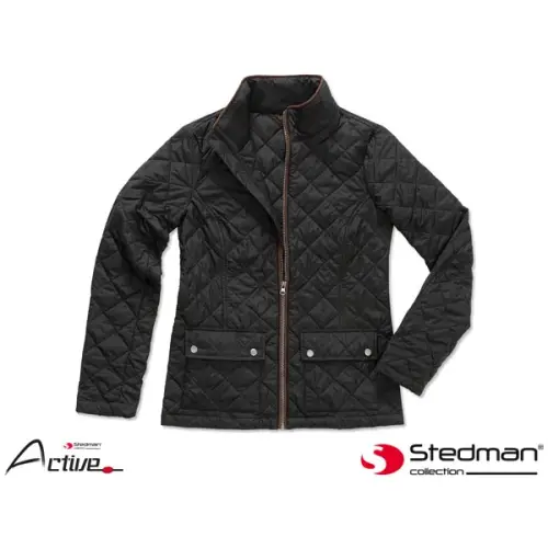 Pikowana kurtka dla kobiet SST5360 BLO,STEDMAN chroniąca przed wiatrem i wodą.