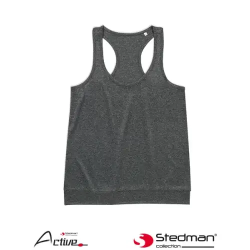 T-shirt bez rękawów dla kobiet SST8310,STEDMAN wycięcie na plecach.