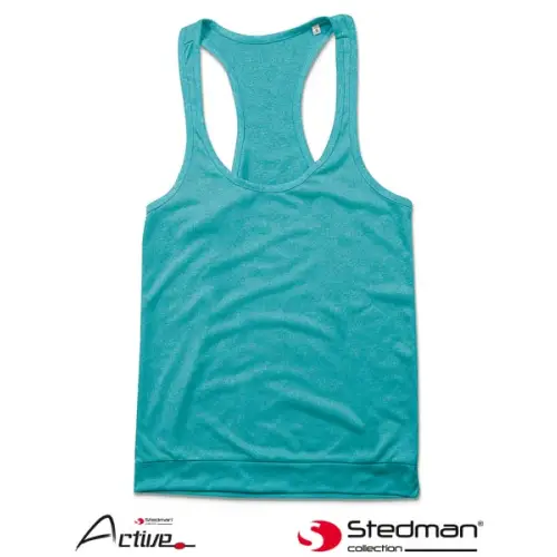 T-shirt bez rękawów dla kobiet SST8310,STEDMAN wycięcie na plecach.