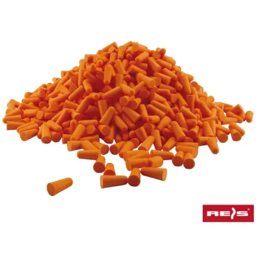 Wkładki przeciwhałasowe z pianki poliuretanowej, pomarańczowe  1000sztuk OSZ-500