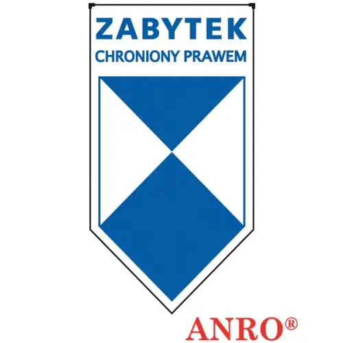 Znak "Zabytek chroniony prawem" 100x185  płyta twarda PCV ZZ-109 ANRO