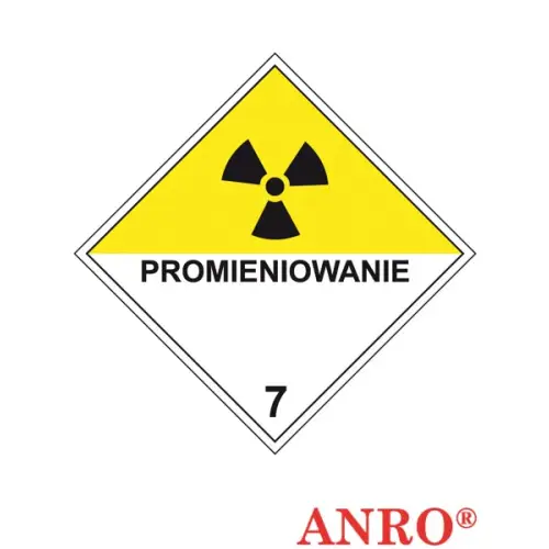 Oznakowanie substancji niebezpiecznych w transporcie "Materiały promieniotwórcze". ZZ-T15 300x300