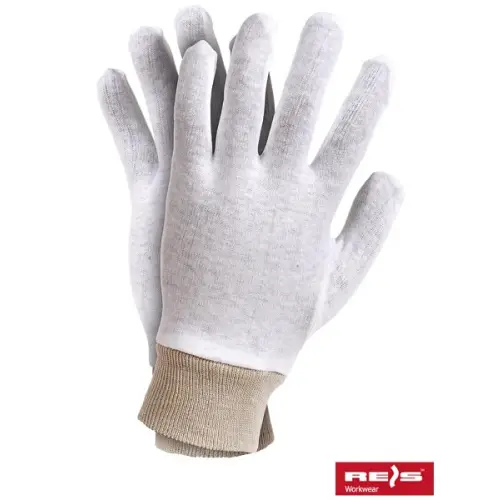 Rękawice ochronne dziane bawełniane ze ściagaczem REIS RWKSB