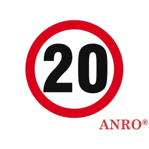 Znak na drogach wewnętrznych „Ograniczenie prędkości do 20 km/h Z-DW118